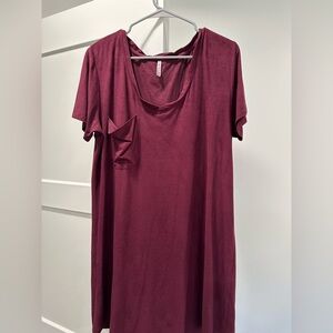 Women's Burgundy Dress